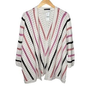 Lane Bryant cardigan sweater 3/4 Sleeve Dolman Stitch NWT women’s size 18 / 20